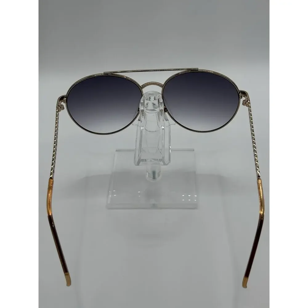 Steve Madden Aviator Sunglasses Gold Blue Gradient Lens